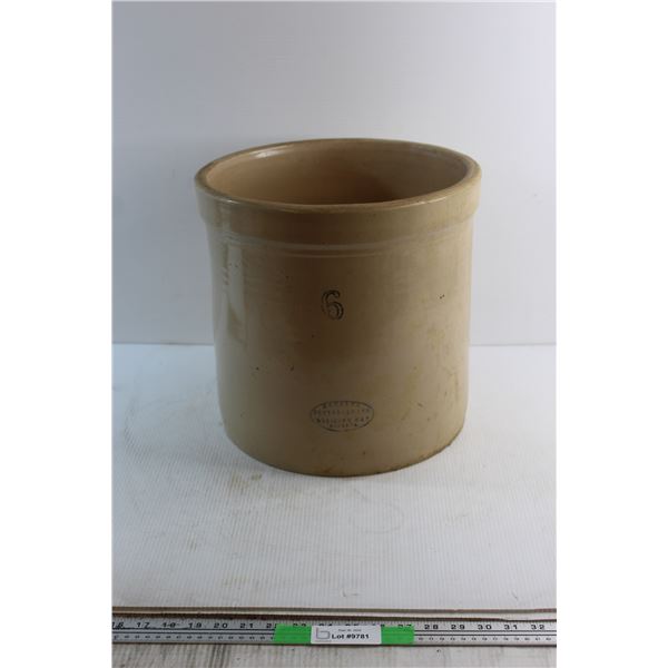 *Vintage Medalta #6 Stoneware Pickling Crock