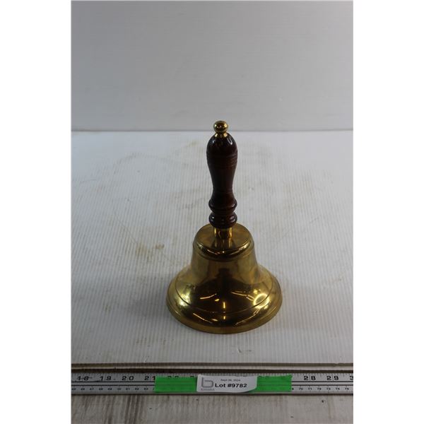 Brass Bell with Wooden Handle