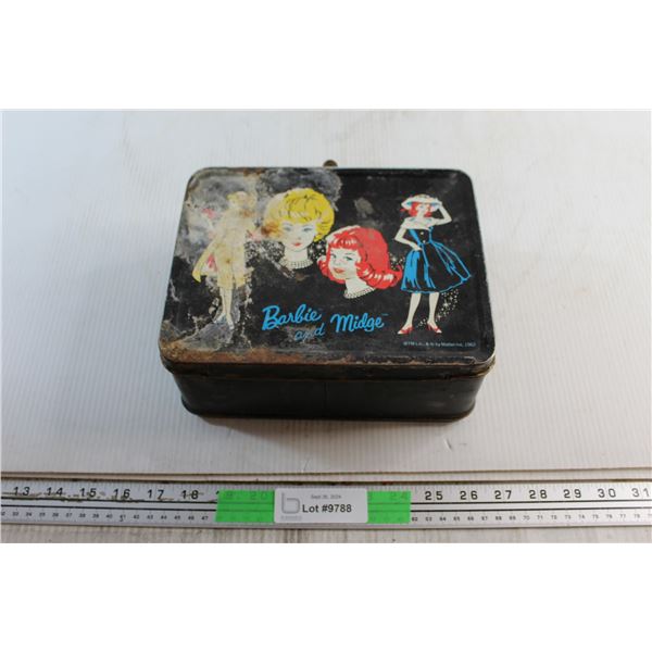 Vintage Barbie and Midge Tin Lunch Box