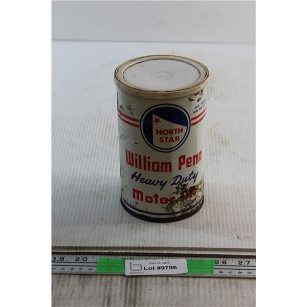 North Star William Penn Heavy Duty Motor Oil Tin