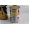 Image 4 : Co-Op HD7 Motor Oil - Sealed and Valvoline Motor Oil Tin