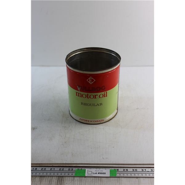 Eaton's Bulldog Motor Oil Vintage Tin