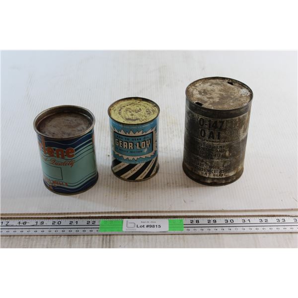 Gear - Loy Concentrated Gear Oil - Sealed, Marlene Grease and Lubricant Oil Tins