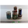 Image 1 : (4) Assorted Automotive Fluids - Motor Oil, MolySlip, Transmission Fluid and Mobil Jet Oil Tin