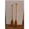 Image 1 : * (2) Wooden Gray Owl Paddle Company Boat Paddles
