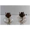 Image 2 : (2) Unmarked Glass Kerosene Lamps