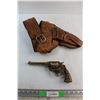 Image 1 : Dodge Melton Revolver Toy with Leather Holster - As Is