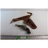 Image 1 : Texan Jr. Revolver Toy with Leather Holster - As Is