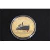 Image 6 : ^Set of (8) Bradford Authenticated - Legendary Shipwreck 24K Gold Plated Crown Collection w/ Case