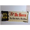 Image 1 : DeSoto 1951 Poster - as is - 49" x 18.5" - Some Wear