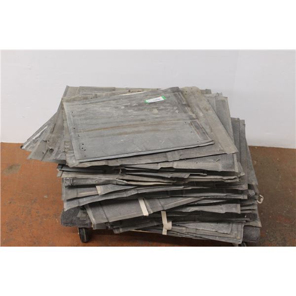* Lot of Galvanized Ceiling Tiles - Assorted Sizes