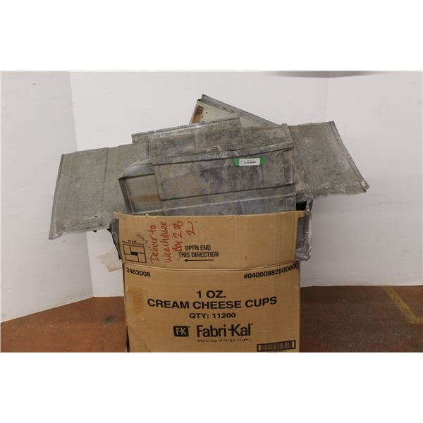 * Lot of Galvanized Ceiling Tiles - Assorted Sizes