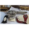 Image 3 : Unmarked & Will Bill Hickock Revolver Toys with Leather Holsters - As Is