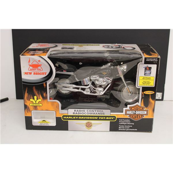 New Bright Radio Control Harley Davidson Fat Boy Toy - No Controller