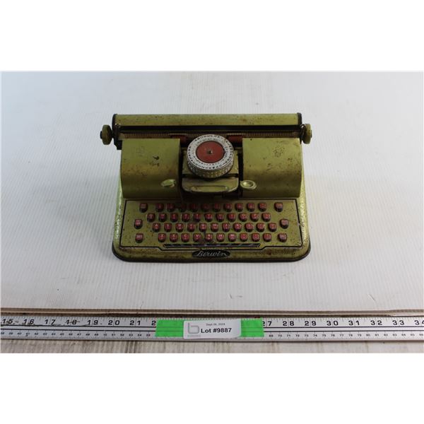 Vintage Berwin Gold Typewriter Toy