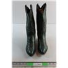 Image 1 : Dan Post Cowboy Green Leather Boots - Size 11''