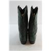 Image 3 : Dan Post Cowboy Green Leather Boots - Size 11''