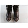 Image 2 : Jony Lama Brown Leather Cowboy Boots - Size 10''