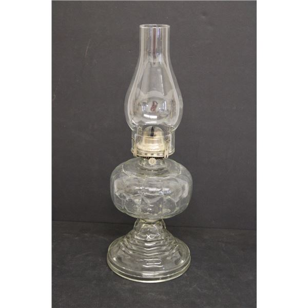 Glass Kerosene Lamp 18'' - Grand Rapids Mich.