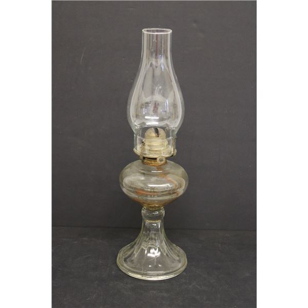 Glass Kerosene Lamp 18'' - Grand Rapids Mich.