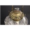 Image 4 : Glass Kerosene Lamp 18'' - Reid's Perfect, Scovill MFG