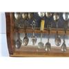 Image 6 : Wooden Spoon Box and (20) Decorative Souvenir Silver Spoons