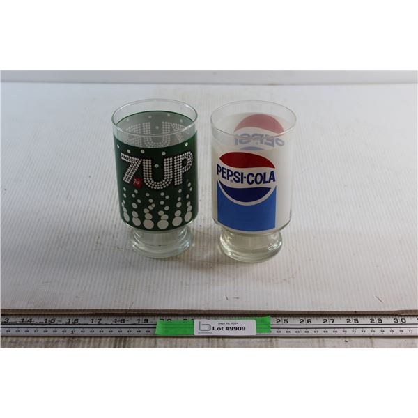 Pepsi & 7UP Glass Cups