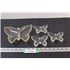 Image 1 : (4) Vintage Butterfly Candy Dishes: (1) 8" x 7.5" (3) 4" x 4.5"