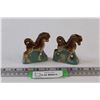 Image 1 : (2) Ceramic Horse Figurines - 3" x 3.25"