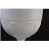 Image 2 : Flint Milk Glass Footed Base Open Sugar Bowl (1870's Era) - 5" x 4"