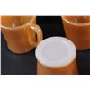 Image 4 : (7) Fire King Peach Lustre Vintage Mugs Set