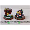 Image 1 : (2) The Simpsons Christmas Ornaments - 4" x 3"