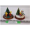Image 1 : (2) The Simpsons Christmas Ornaments - 4" x 3"