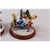 Image 3 : (2) The Simpsons Christmas Ornaments - 4" x 3"