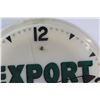 Image 2 : Export Cigarettes Electric Clock - Some Wear, as is - 16" x 16" x 4"