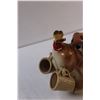 Image 2 : Vintage Hound Dog Decanter & (6) Shot Glasses Set - Some Wear