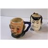 Image 3 : (4) Character Head Mugs: (2) Sigma (1) Grumpy Dwarf, (1) Toby