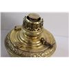 Image 7 : Dresden Brass Victorian Oil Lamp w/Metal Hanging Shade - Lamp - 10" x 11", Shade - 30" x 20"