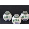 Image 2 : Vintage Fire King Milk Glass Kitchen Storage Jar Set: Salt & Pepper Shakers, Sugar & Flour Bowls
