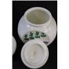 Image 5 : Vintage Fire King Milk Glass Kitchen Storage Jar Set: Salt & Pepper Shakers, Sugar & Flour Bowls