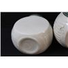 Image 7 : Vintage Fire King Milk Glass Kitchen Storage Jar Set: Salt & Pepper Shakers, Sugar & Flour Bowls