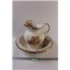 Image 1 : Antique Lois Wash Pitcher & Basin Set