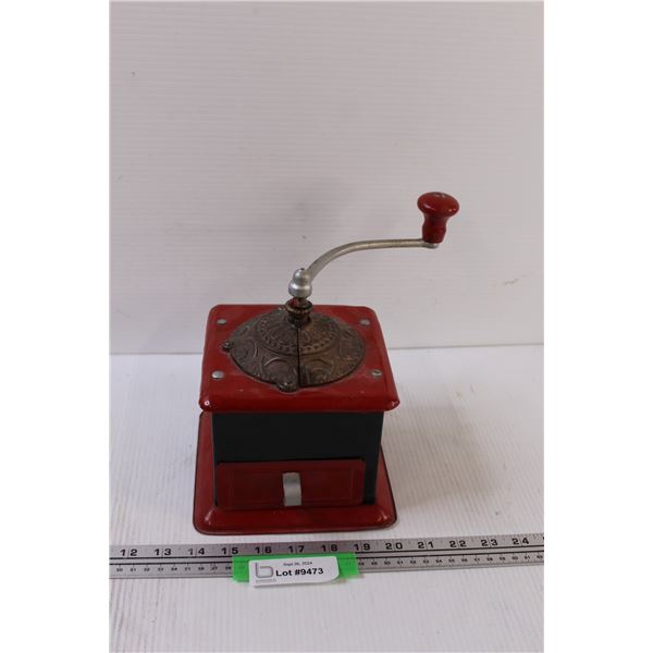 Vintage Coffee Grinder w/Grind Drawer - 6" x 5"