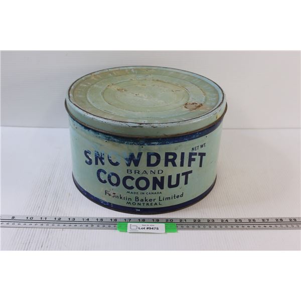 Snowdrift Coconut Tin - 12" x 7"