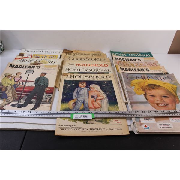 (14) Antique Magazines from 1930's - 50's