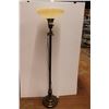 Image 1 : * Floor Lamp w/ Large Glass Shade - 64" x 16"