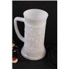 Image 2 : Milk Glass Stein, Vintage Hair Clipper (Some Wear), Salt or Pepper Shaker, Angel, (2) Asian Figurine