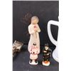 Image 3 : Milk Glass Stein, Vintage Hair Clipper (Some Wear), Salt or Pepper Shaker, Angel, (2) Asian Figurine