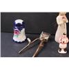 Image 4 : Milk Glass Stein, Vintage Hair Clipper (Some Wear), Salt or Pepper Shaker, Angel, (2) Asian Figurine