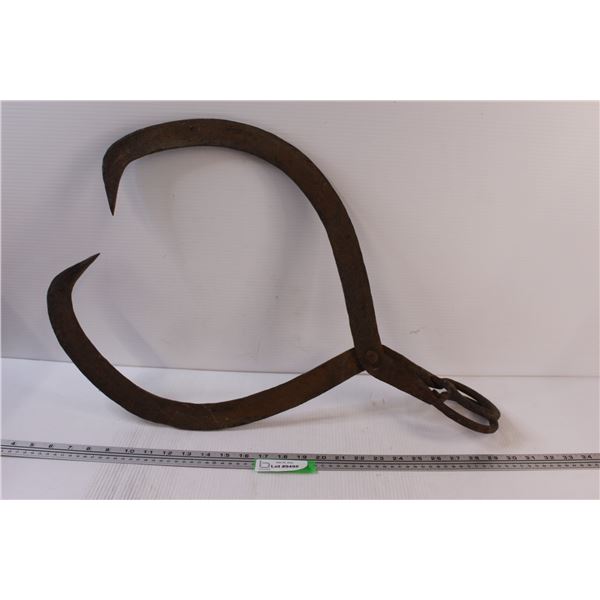 Antique Log Tongs - 26" x 17"